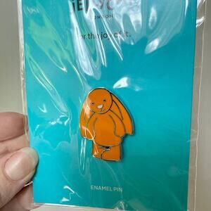 Jellycat  Orange Bashful Pin Badge New - AUTHENTIC - Fast Shipping!